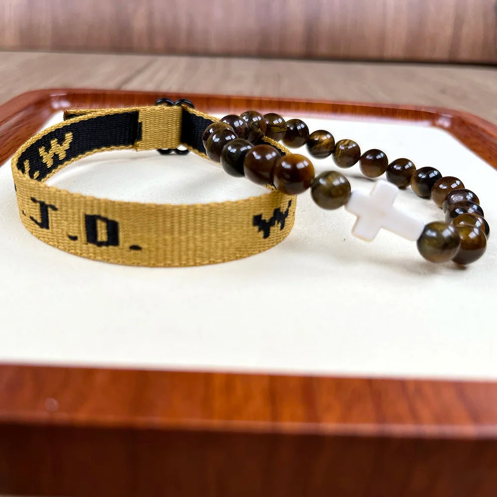 2pc what would jesus do wwjd bracelets pack